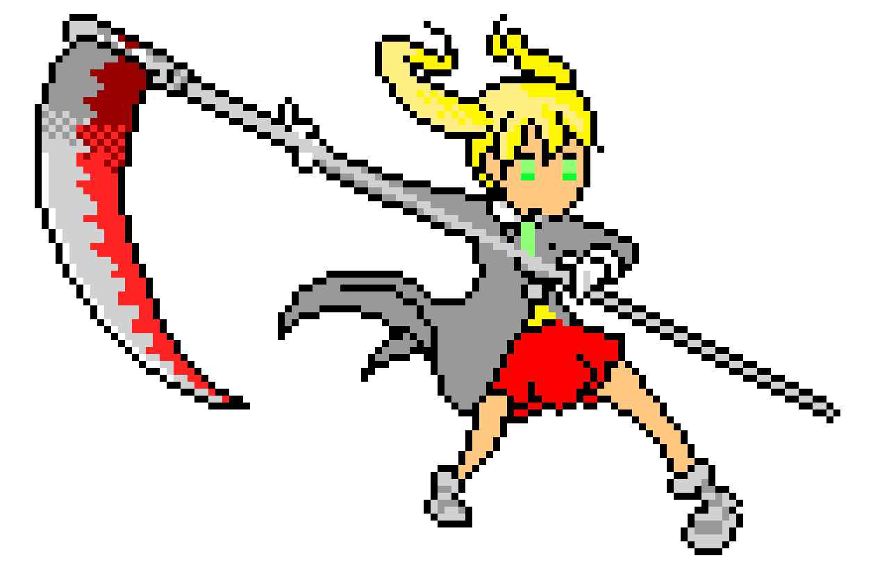 [95be89] Anime Character Pixel Art