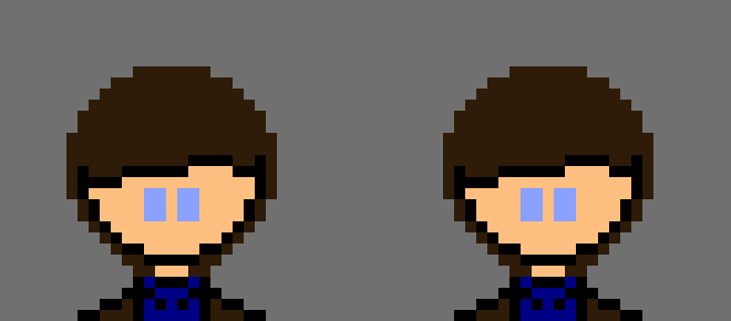 gave the man some eyes