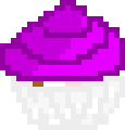 [9664c4] Purple Neapolitan Cupcake