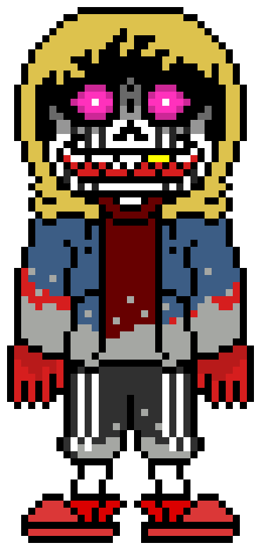 [d6b045] Murder Sociopath: I saw a Sans going on a rampage killing your friends! *Points to M.T Sans* 