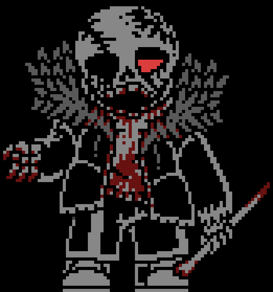 [aceee1] -Solunary!Dust holds on a piece of Terror!Sans-