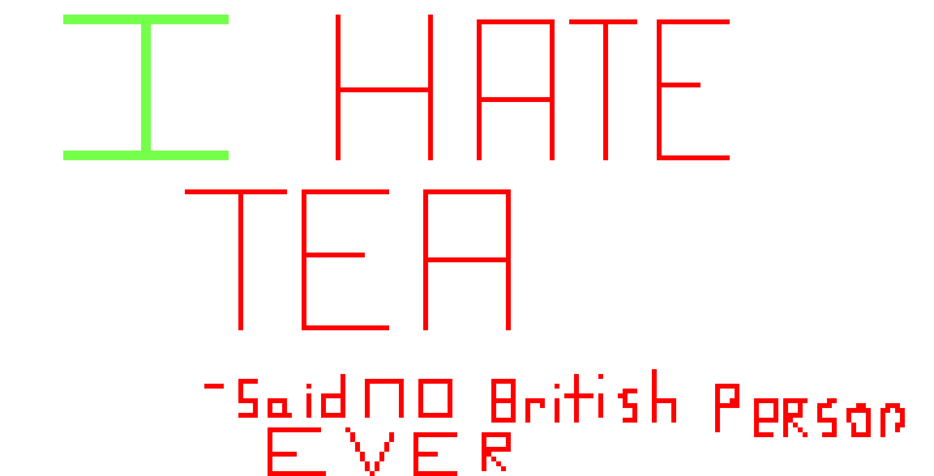 [9664c4] Said No brit ever