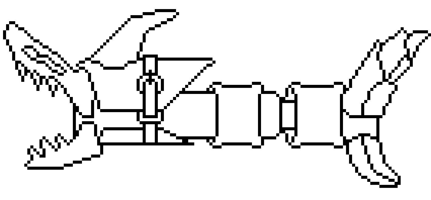 [9664c4] Fishbones Outline