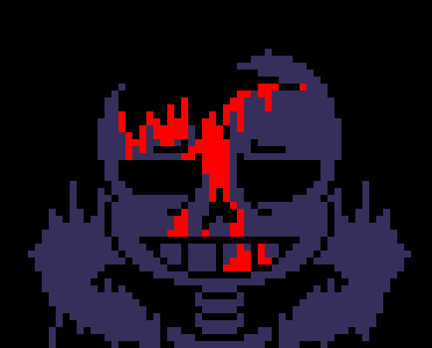[7ce906] Oh great.. *(Demented blue souls everyone else, but twilight, giving him a chance to escape?) -HorrorTale Sans