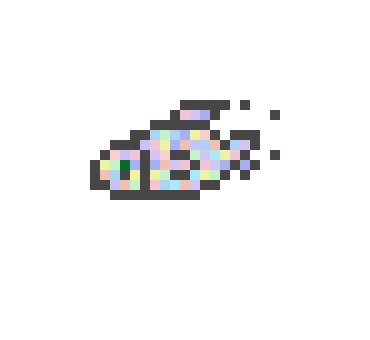[22e535] rainbow fish (square)