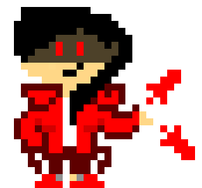 [7a0a81] *decides to commit touhou bullet hell. red daggers appear all around EV, and they close in. this happens 5 times.*