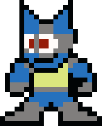 [9664c4] Lucario - Megaman style