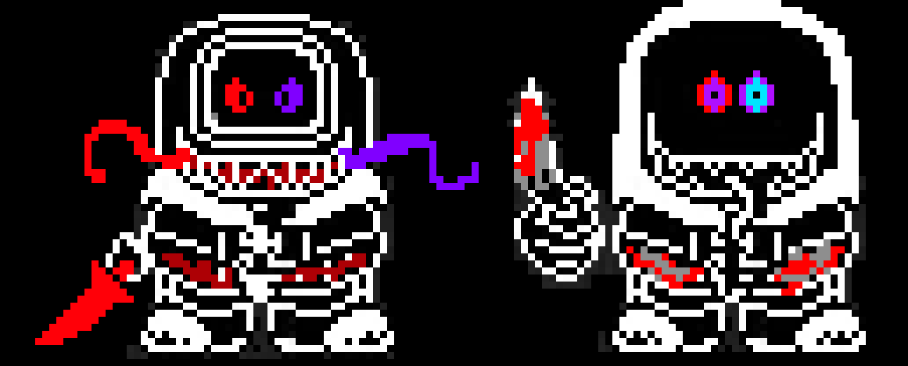 [b7db12] *terrormong, and dustdustmongus keep fighting g sans, while the ghost of nutreul watches(to lazy to make)*