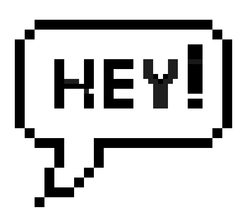 ok pixel speech bubble