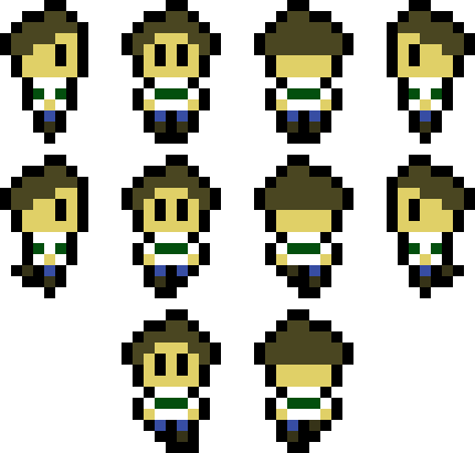 ok wow but just green stripe and in another style and legs make more MORE M O R E M o R e sense and that little pixel isnt there yeah and those two pixels added yeah