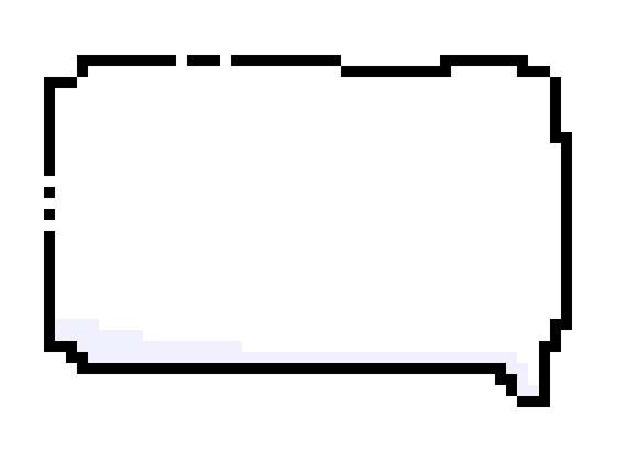 [9664c4] Tumblr pixel speech bubble