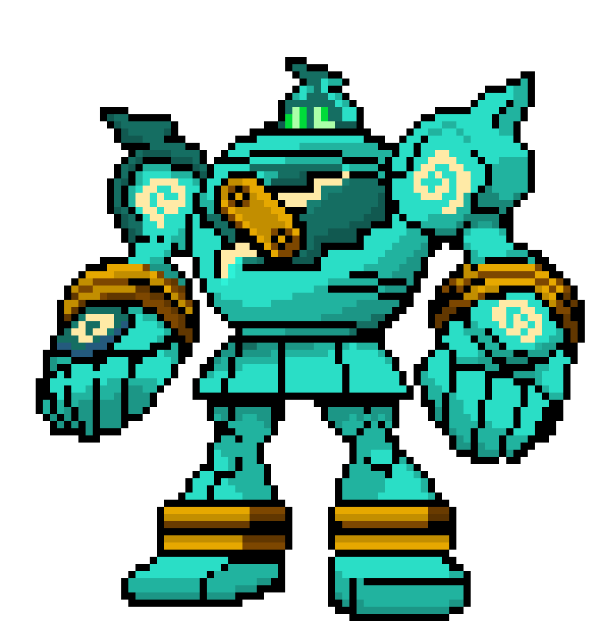 [9664c4] Golurk Pixel Art