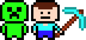 [9664c4] Minecraft Pixel Art