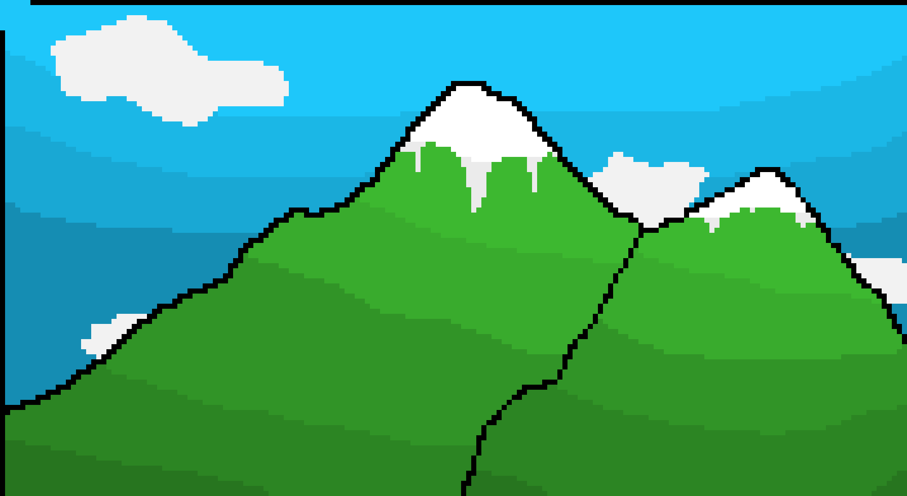 [9664c4] Pixel Mountains
