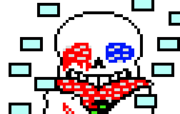 Uses a Big Glitch Blaster on it *