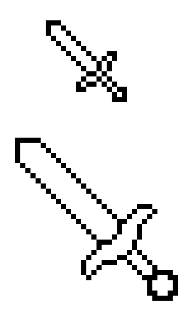 [37ffc6] Minecraft Sword Template