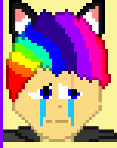 [401102] *looks at her and huge her leg while speaking giberish through a blur of tears**-toddler rainbow