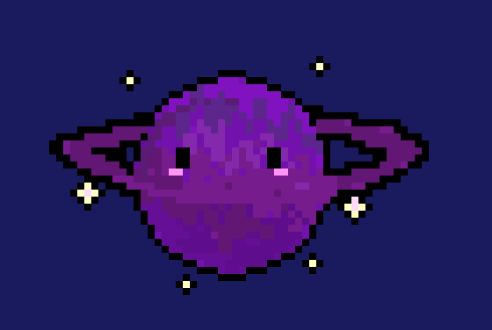 [a898c1] kawaii purple planet