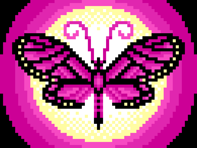 [9664c4] Pink Butterfly Moon