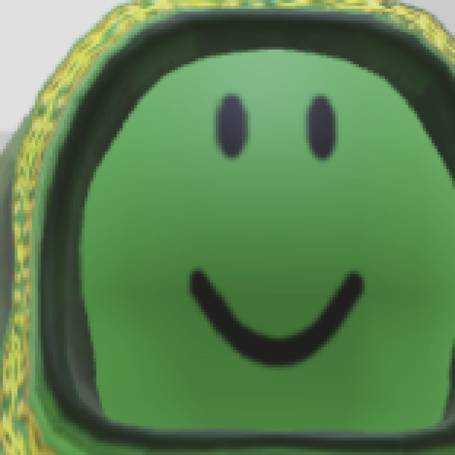 [3eddc6] green face.