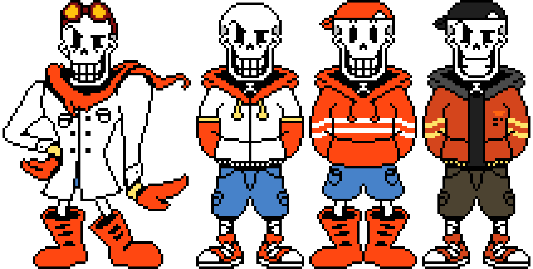 Different UnderSwap Papyrus's.