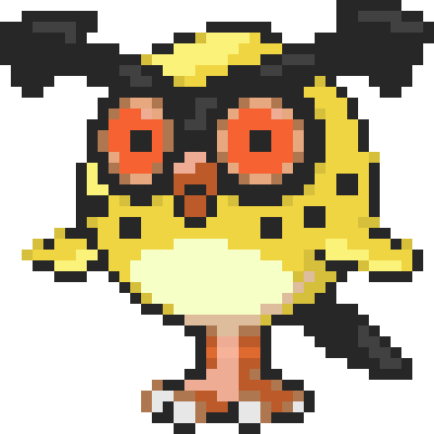[e26b9e] Beta Shiny Hoothoot Sprite Updated