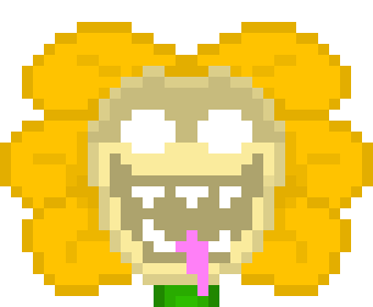 -the inside of flowey- THIS IS NO TIME TO PLAY AROUND TAKE THE SOULS FROM ASGORES CASTLE AND KILL CHARA