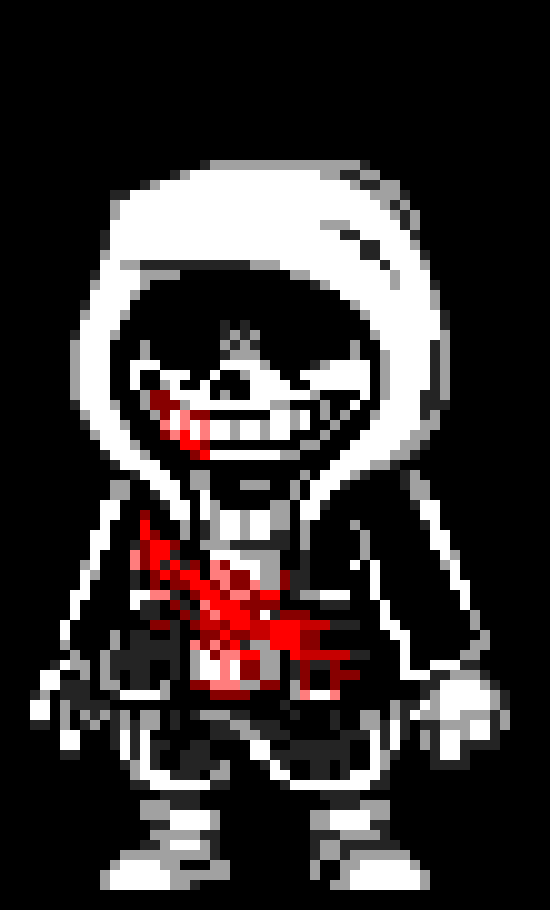 Dusttale Last Genocide sans phase 1 and phase 2 (Without weapon cause I can't) - DST