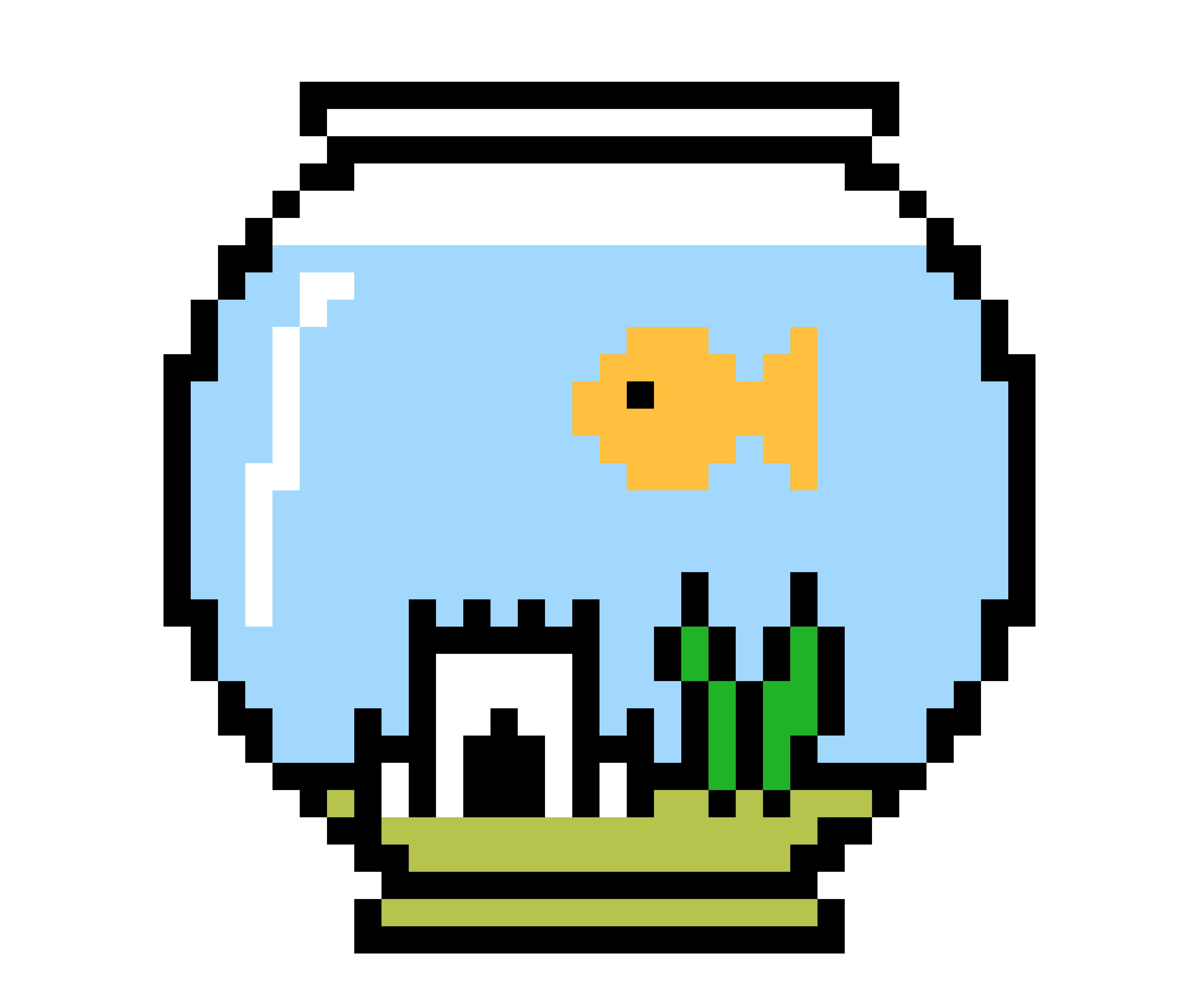[9664c4] Fish bowl with Larry inside.