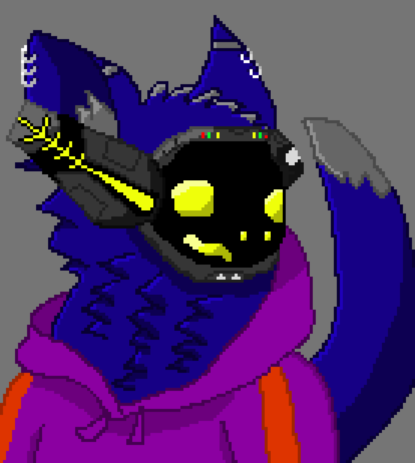 [48193a] *knocks on the wall* Hollow? Hmm...*uses something to break it down* -John
