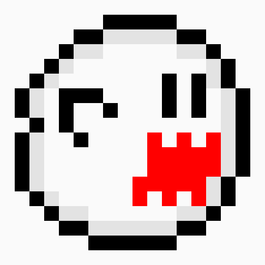 [9664c4] Mario ghost pixel art