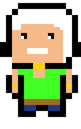 [c9bad8] Pixel art character template 1
