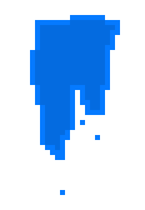 [9664c4] blue paint drip