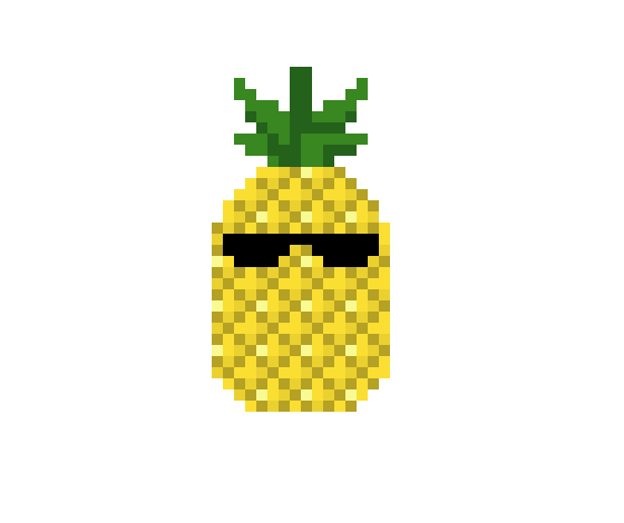 [9664c4] Ananas - Pixel Art