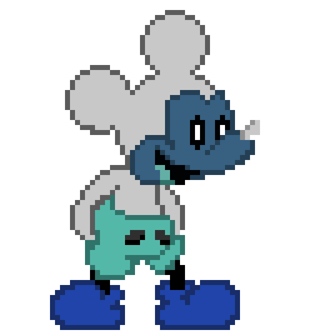 [506dc7] pixelated photo negative mickey