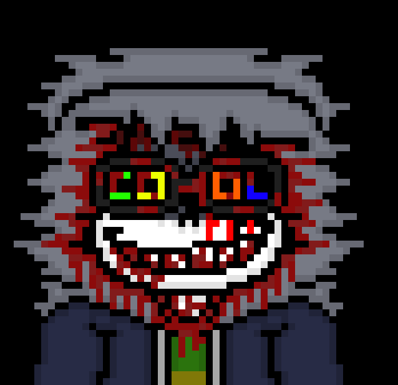 [57dac4] hmm *puts on Fresh's glasses, ofwhich would have blood on them* so now    what?