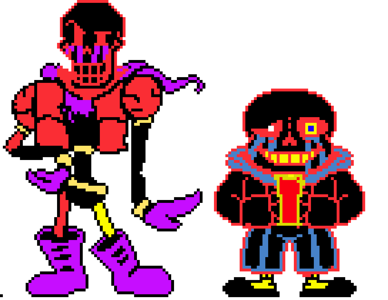 error sans and papyrus