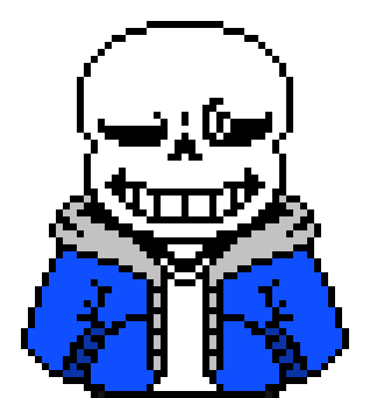 [31a0a8] Sans being lazy and pulling a face like fell sans.