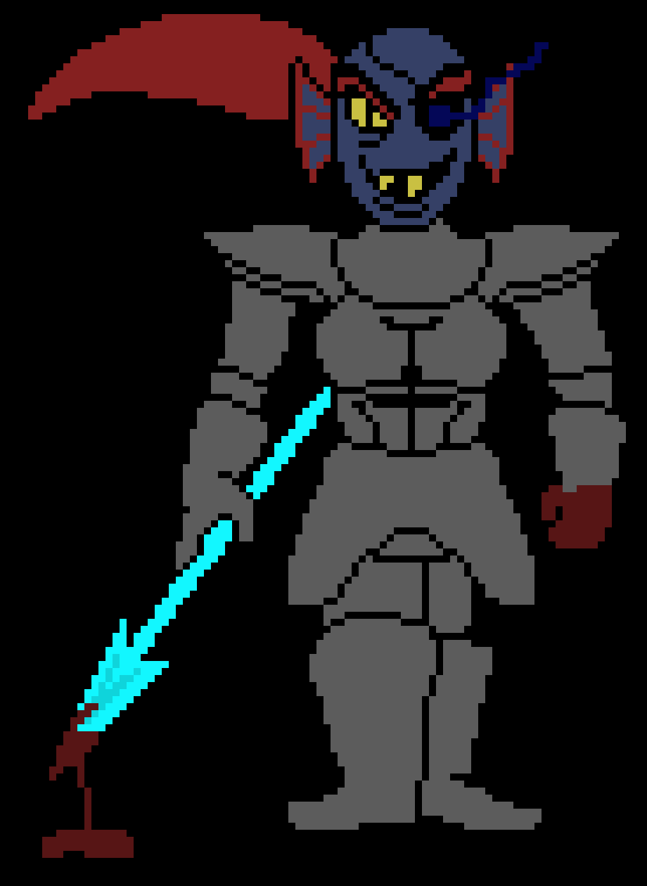 [674489] Undertale Undyne (Colored)
