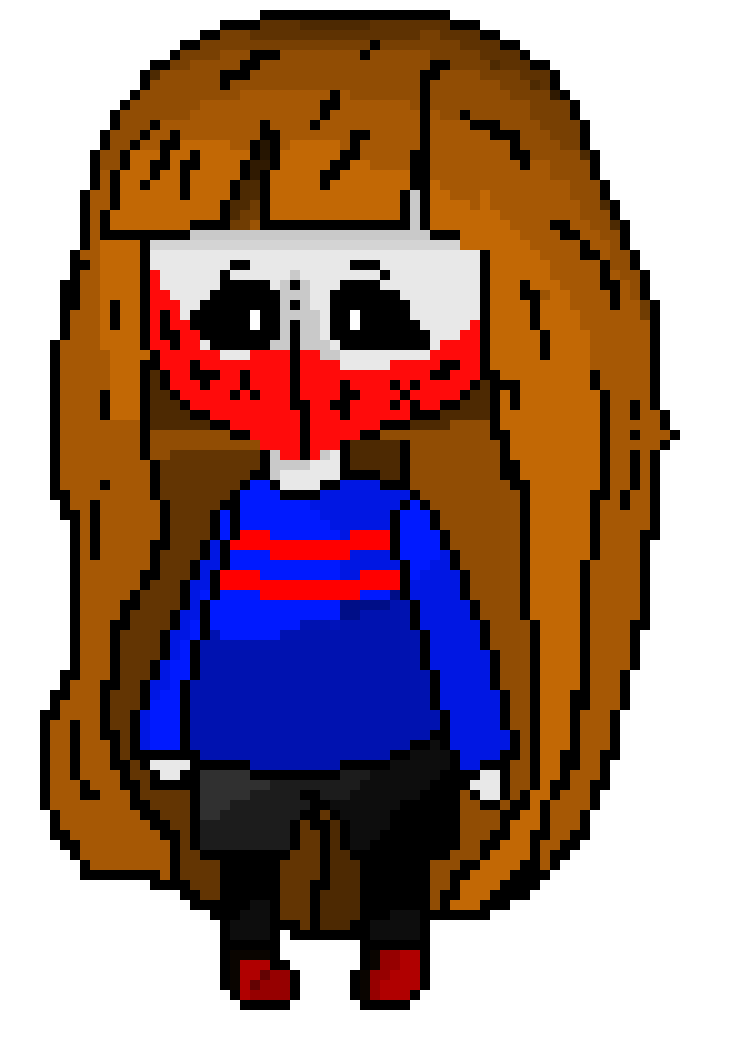 [2fbf6b] -sees a sans plushie up against a tree- hmm? -picks it up- yay! -hugs it-