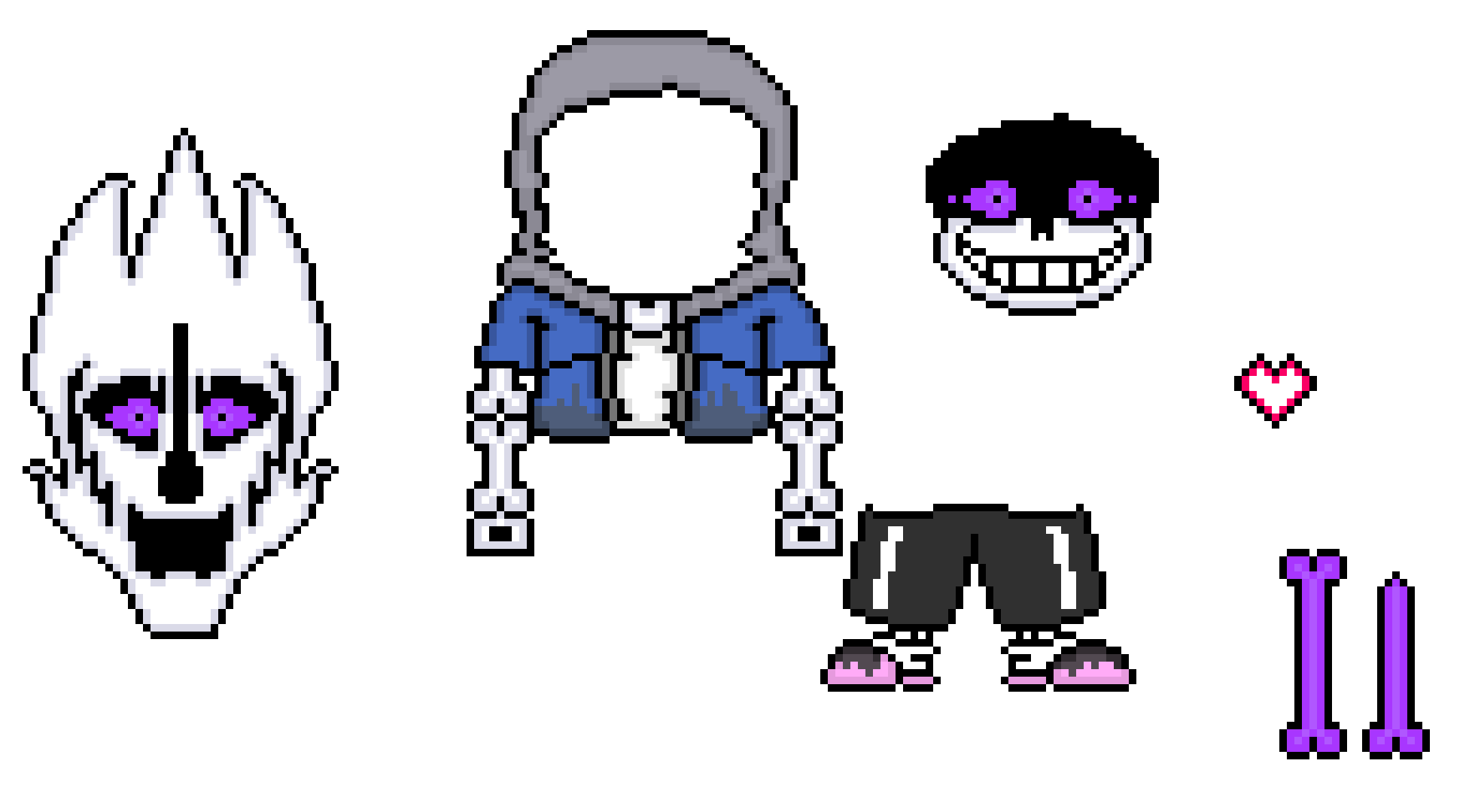 [b6efff] my take on murder sans: Undertale DESPERATION phase 2-HHS
