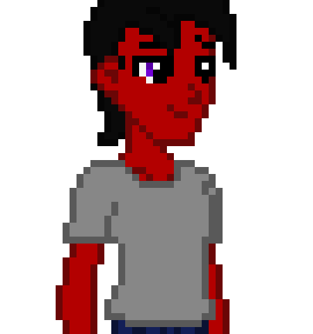 [2472ab] MLP EQG OC - Adam Krimzon, Older Brother of Rhys Krimzon, Idle