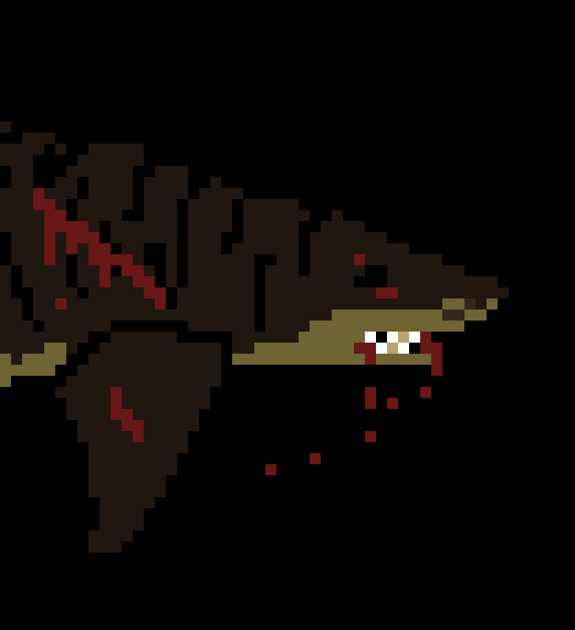 [013076] -[ The shark, completely amazed that she found food, forgets about oxygen ]-