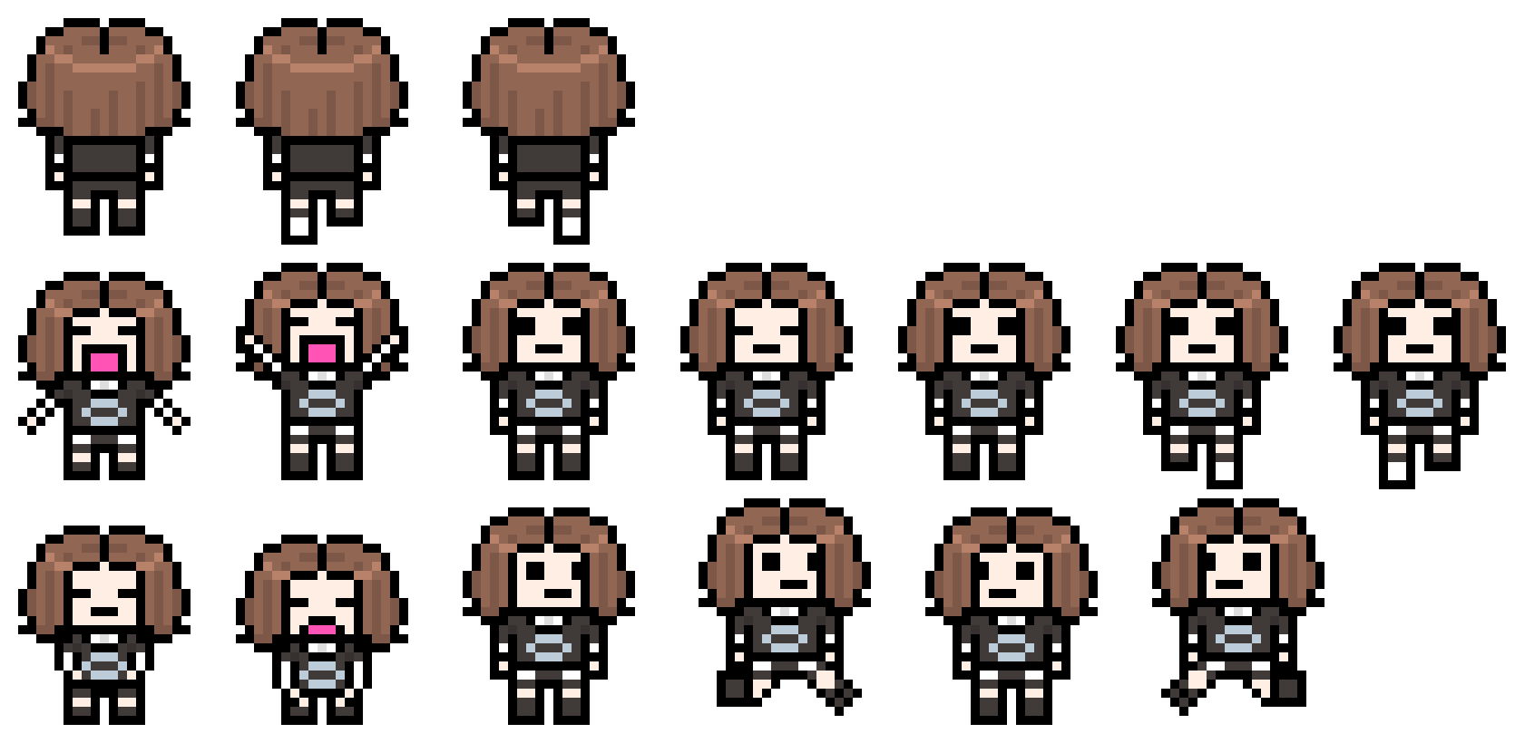 [4ce4ea] Danganronpa - Ingrid - Ultimate Graphic Designer - Pixel Sprites