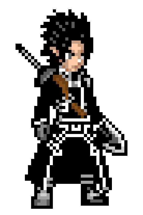 [9664c4] Kirito Pixel Art