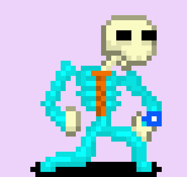 [05b0c1] *He walks in front of the wisp going back to his grave.*