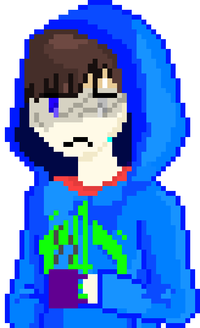 [6ced57] -He removes the small screen for his eye. showing the blind eye underneath- This is not ok. -He sighs and grabs a totem from his pocket, holding it in his hand and walks closer to the hole- I aint dyin today.