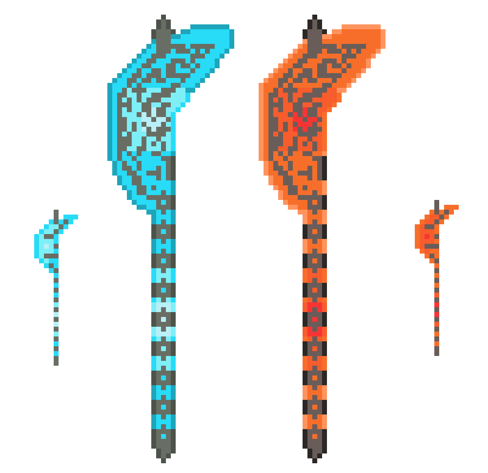[c9bdf2] Guardian Axe and God Axe