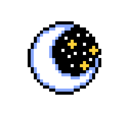 [15c084] Moon in Night Sky