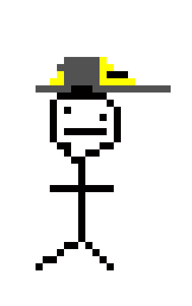 [fb095c] stick-man with my hat